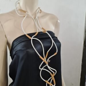 RS 8 Collana Ricciola sil 0.4 bianco sil 0.8 cipria