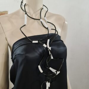 RS 5 Collana Ricciola sil 0.4 nero sil 0.8 bianco