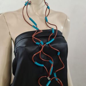 RS 4 Collana Ricciola sil 0.4 marsala sil 0.8 ottanio