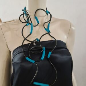 RS 2 Collana Ricciola sil 0.4 nero sil 0.8 ottanio