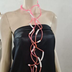 RS 11 Collana Ricciola sil 0.4 rosa pesca sil 0.8 bianco