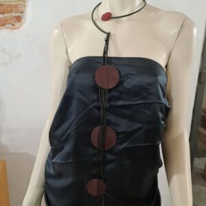 FG21 sil nero frangia sil nero cerchi ecopelle bordeaux scuro