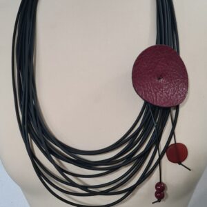 M6 Moon PVC nero ecopelle bordeaux