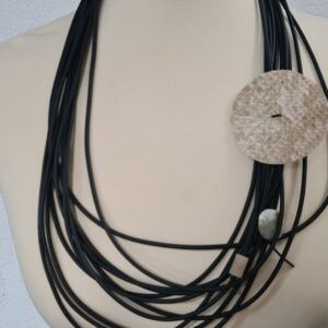 M15 Moon PVC nero ecopelle beige cocco