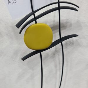 Collana Asia As13 piastra resina lime