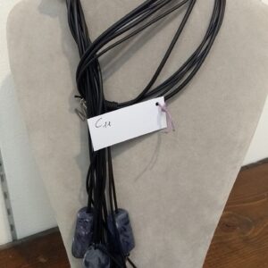C11 Cravatta silicone nero resine grigio marmo
