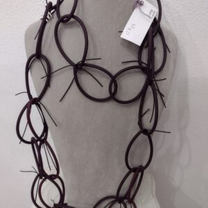 CH28 Chains sil.melanzana+melanzana chiara filini sil. nero