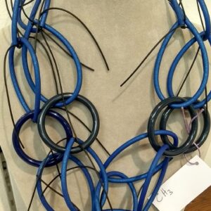 CH3 Chain silicone azzurro glitter anelli resina blu