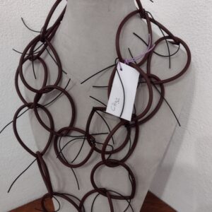 CH32 Chains sil. mogano filini sil. nero