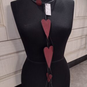 FG4 sil nero frangia sil nero cuori bordeaux