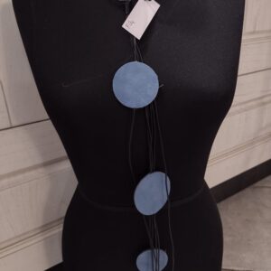 FG9 sil nero frangia sil nero cerchi ecopelle avio