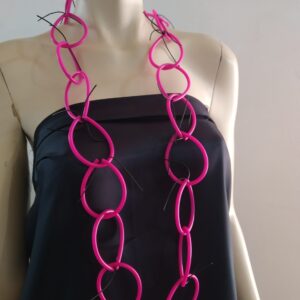 CH55 Collana Chain Fucsia
