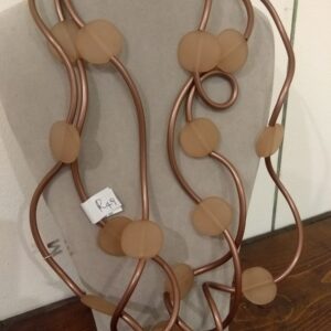 R49 Ricciola Colorata Silicone Rame Resine Beige Rosato Satinato