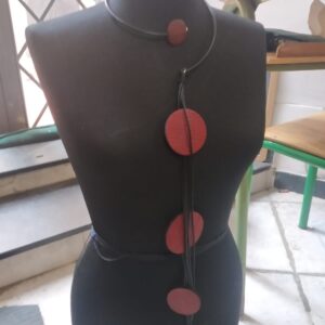 FG1 sil nero frangia sil nero cerchi ecopelle bordeaux