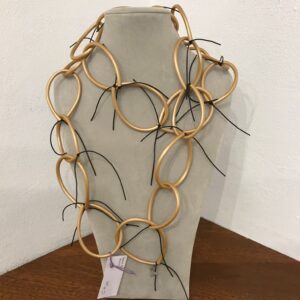 CH19 Chains sil. oro scuro filini sil. nero